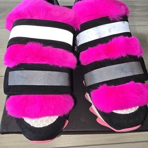 Dolce & Gabbana Pink and Black Sneakers